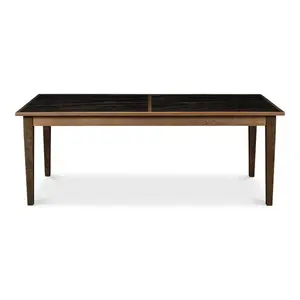 Butterfly Brown Extendable Dining Table Seats 10 People