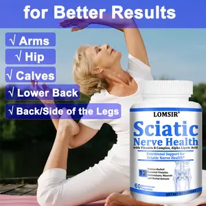 Sciatic Nerve Health Support Supplement - Nerve Support Formula with Vitamin B Complex, Alpha Lipoic Acid 300mg - 60 Capsules