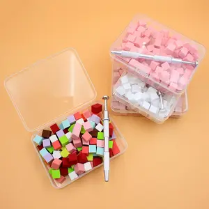 100pcs Nail Care Gradual Pat Cotton Set, Clip Sponge Powder Puff, Dizzy Dye Nail Art Gel Polishing Block, Essential Nail Care Tool, Manicure