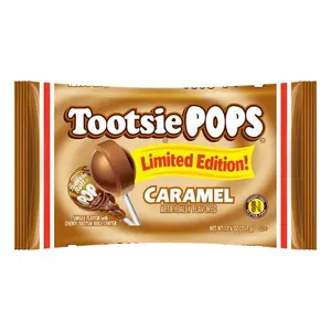 Tootsie Pops Caramel Pops – 12.6oz Bag | Limited Edition Single Flavor Lollipops | Individually Wrapped Candy Treats