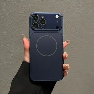 Magnetic Wireless Charging Case for iPhone (Orange) | Premium Glass Lens Protection Version, Soft Back Cover, Compatible with iPhone 17/16/15/14/13/12/11 Pro Max (Instantly Upgrade to the Same Texture as iPhone 17, Sturdy Protection) Phone Protective Case