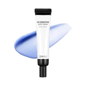 SAM'U PH Sensitive Spot Cream 30ml - Gentle Formula for Stubborn Blemishes & Irritated Spots with Cooling Applicator for Sensitive Skin Soothing Acne