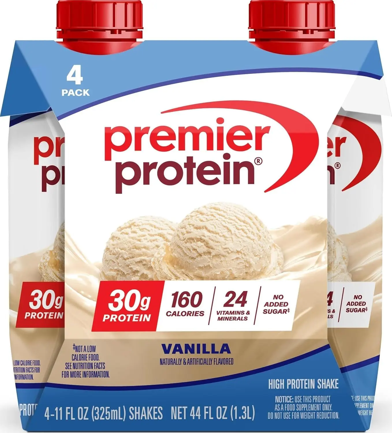 Premier Protein 30g High Protein Shake, Chocolate, 12 Pack | 160 Calories, 24 Vitamins & Minerals, No Added Sugar, Supports Muscle Health, Gluten-Free, 11 oz