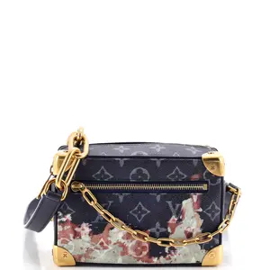 Pre-owned Louis Vuitton material Messenger Bags Soft Trunk Bag Monogram Bleach Canvas Mini by Rebag