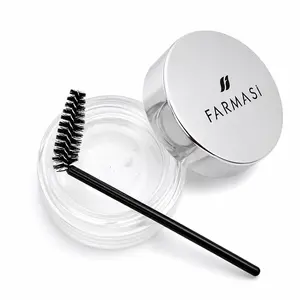 FARMASI Brow Setting Wax, Long Lasting Waterproof Clear Brow Styling Gel for 3D Feathered and Fluffy Brows, Include Brow Brush, 0.88 oz. / 25 gr
