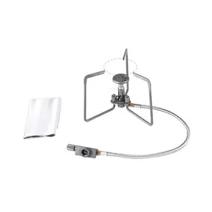 Powerful Titanium Camping Stove – 95g Ultralight Remote Canister Stove, High Output Backpacking Gear