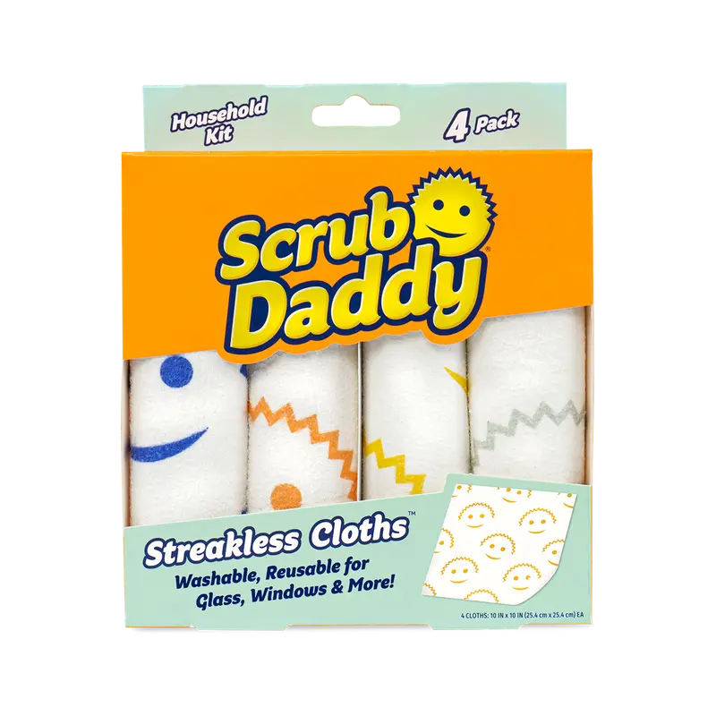 Scrub Daddy Streakless Cloths - Absorbent Towel for Cleaning