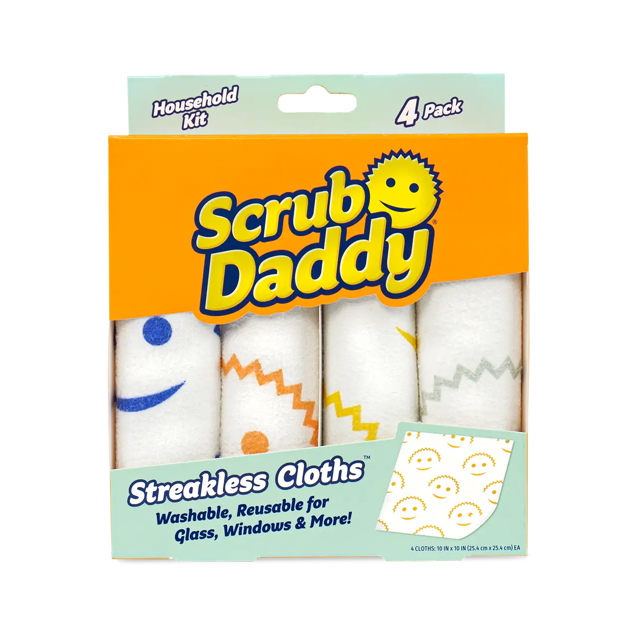 Scrub Daddy Streakless Cloths - Absorbent Towel for Cleaning