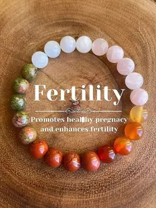Natural Crystal Bracelet for Healthy Pregnancy, Spiritual Jewelry Gift, Chakra Healing Accessory, Healing Crystal Bead for Pregnant Women, Chakra Bracelets
