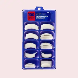 Gold Finger 100pcs Empress Curve Nail Tips Extreme Arch Long Acrylic Plain Nails Half Cover Full Cover Press On DIY Nail Art Extensions - Plain