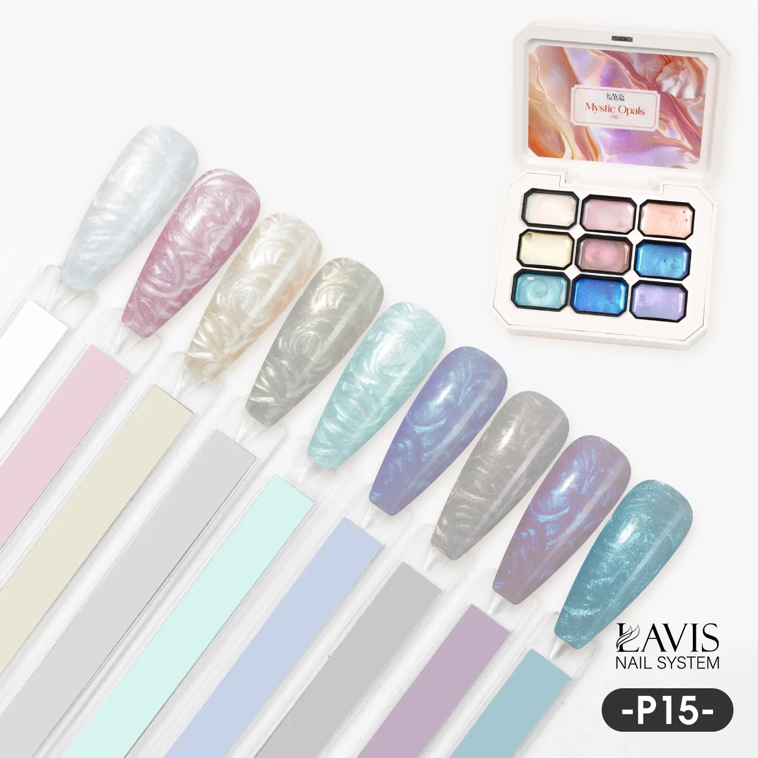 LAVIS Pat Pat Gel 15 - Mystic Opals