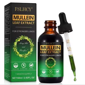 Mullein Leaf Drops with Chlorophyll Extract Drop- Lung Cleanse - Mullein Leaf Extract Herbal Supplement Natural Antioxidant Herbal