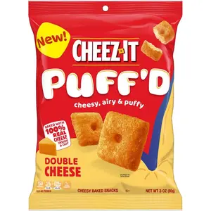 Cheese It Puff White Cheddar 6026949 3 oz Bagged Cheese Crackers, Pack of 6