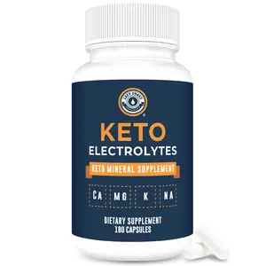 Left Coast Performance Keto Electrolyte Supplement, 180 Capsules. Electrolyte Pills for Ketogenic Diet. Magnesium, Potassium, Sodium, Calcium. Electrolytes Keto Tablets for Hydration Support