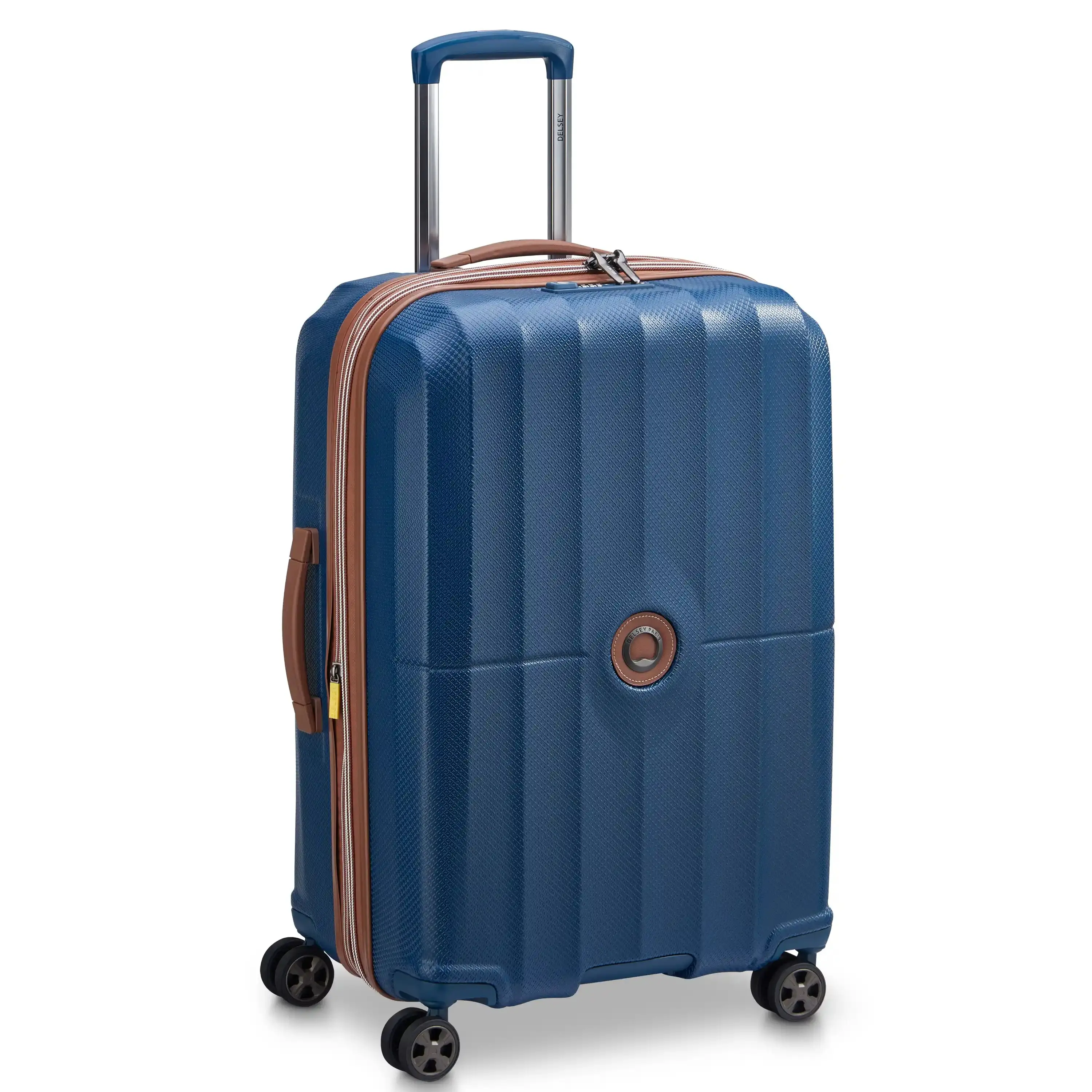 DELSEY Paris Carrousel Medium Expandable Spinner Suitcase - Expandable Travel Luggage with Compartment, 4 Smooth-Gliding Wheels, TSA-Approved, Durable for Checked Travel, Di(2-ethylhexyl)phthalate (DEHP)-Free Construction