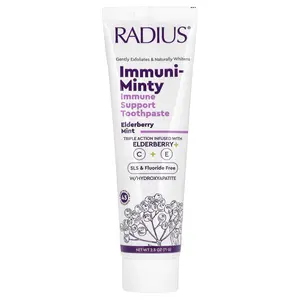 RADIUS Immuni-Minty, Immune Support Toothpaste, Elderberry Mint, 2.5 oz (71 g)
