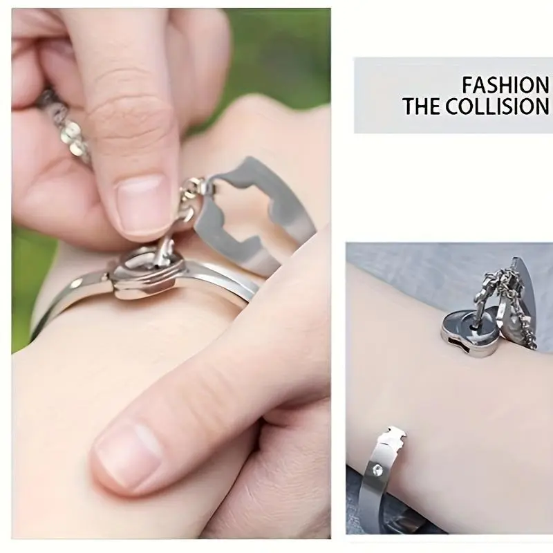 Set, Heart Lock Bangle & Key Tag Pendant Necklace Set Set, Heart Lock Bangle & Key Tag Pendant Necklace Set