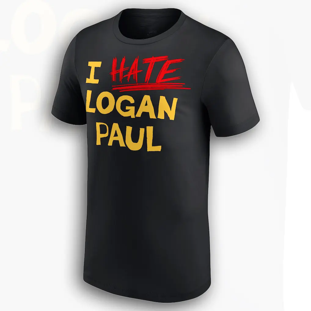 Logan Paul I Hate Logan Paul T-Shirt, Funny Arena Statement Tee for Men, Wrestling Rivalry Graphic, Maverick Fan Reaction Shirt