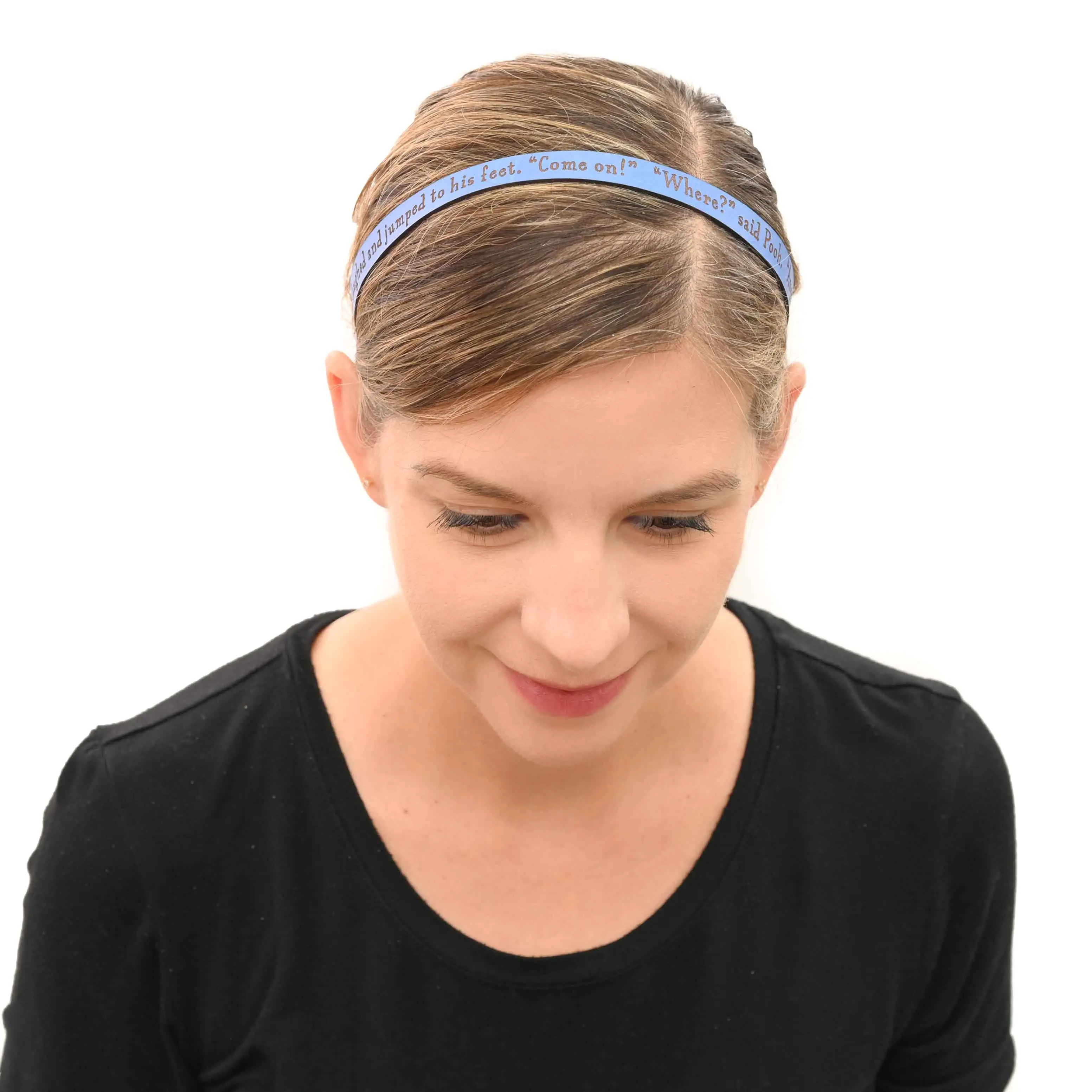 Winnie-the-Pooh Leather Quote Headband