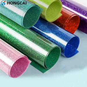 12 Colors Single Color Onion Powder Series Combo Gold Glitter Vinyl Sticker Film, Shiny Heat Transfer Film 25cm X 30.5cm DIY Laser Patterns