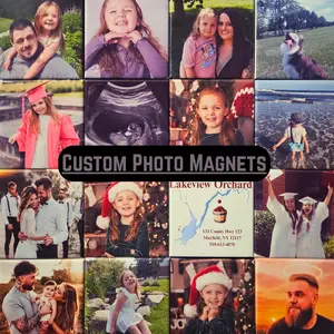 Custom Photo Magnets - 2.5" x 2.5" Square Magnets Printed on Premium Glossy Photo Paper Perfect for Refrigerators & Magnetic Surfaces Personalize Your Space with Unique Memories