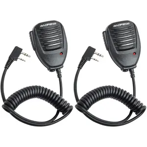 BAOFENG Walkie Talkies 2Pcs Speaker MIC for UV-5R, 5RM(AR-5RM), 888S, BF-F8HP PRO, UV-5G Plus, UV-5RH Pro,UV-32,DM-32, GM-5RH,K5 Plus, F8HP,F8TD,F8GP,UV-82(HP),TD-V2,TD-777,TD-H3,H8, 2 Pack Baofeng Accessories Mic Accessories Ham Radio Speaker Mic