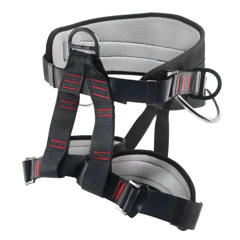 NewDoar Climbing Harness CE Certified Half Body Mountaineering for Rappelling Fire Rescue Tree Climbing Adjustable Buckles Break Strength Ergonomic Breathable Mesh Polyester Design Tension - Outdoor