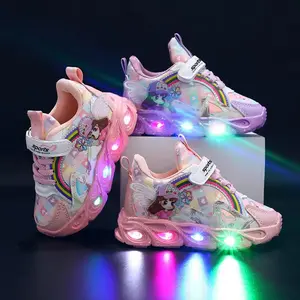 New autumn and winter styles girls' shoes, sports shoes, light-up shoes, baby princess shoes, little girls' shoes, casual shoes, light shoes, glowing sports shoes, running shoes authenticator shoes girl,Kids Shoes,Girls Shoes,LED Kids Sneakers,Girls