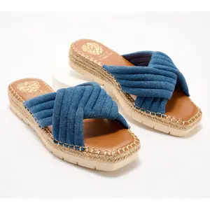 Vince Camuto Crossband Slide Sandals - Melysa