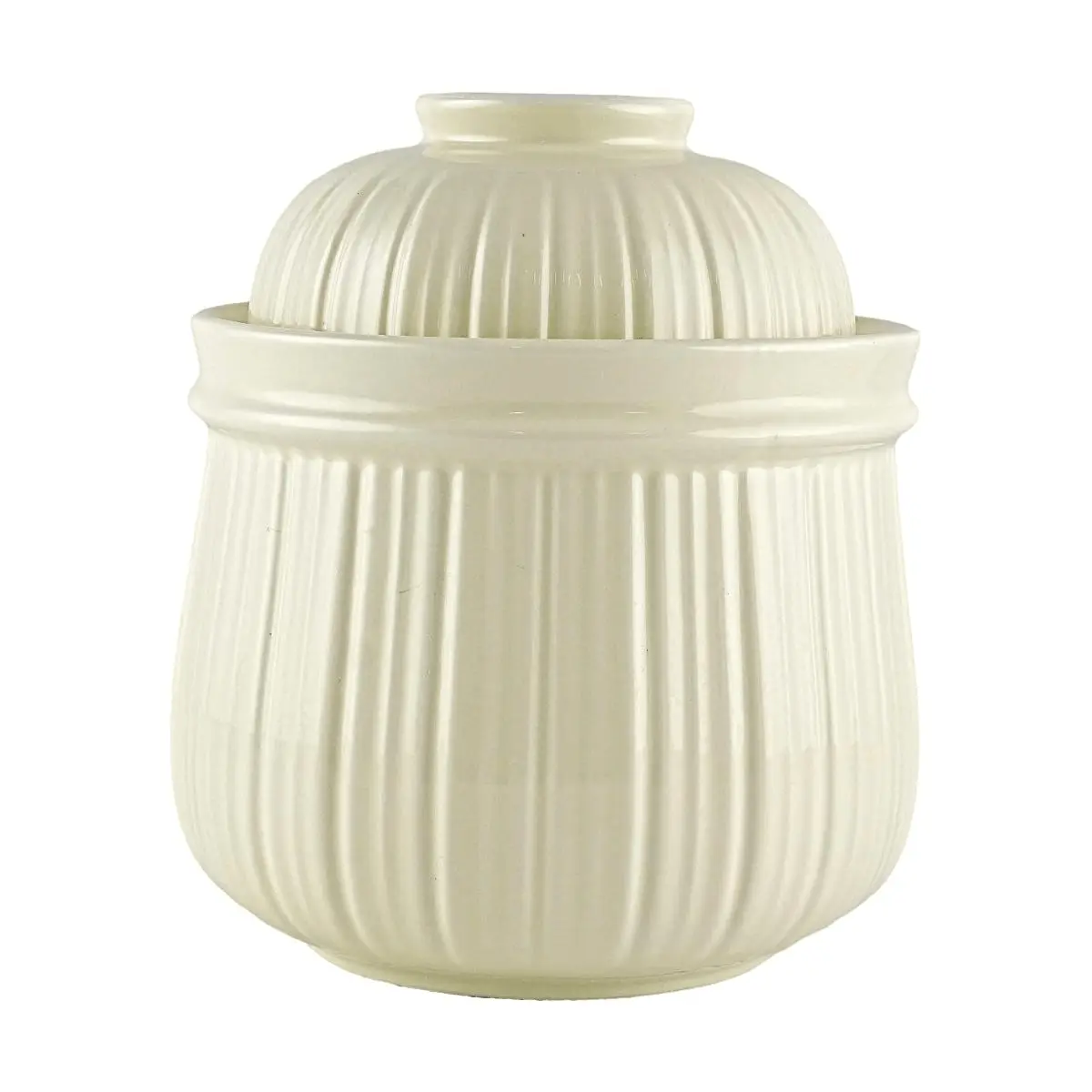 GLAZE STORY 1700ml Kimchi Jar Fermentation Crock with Lid - Airtight Ceramic Food Storage Container for Sauerkraut, Pickles, and Fermented Foods