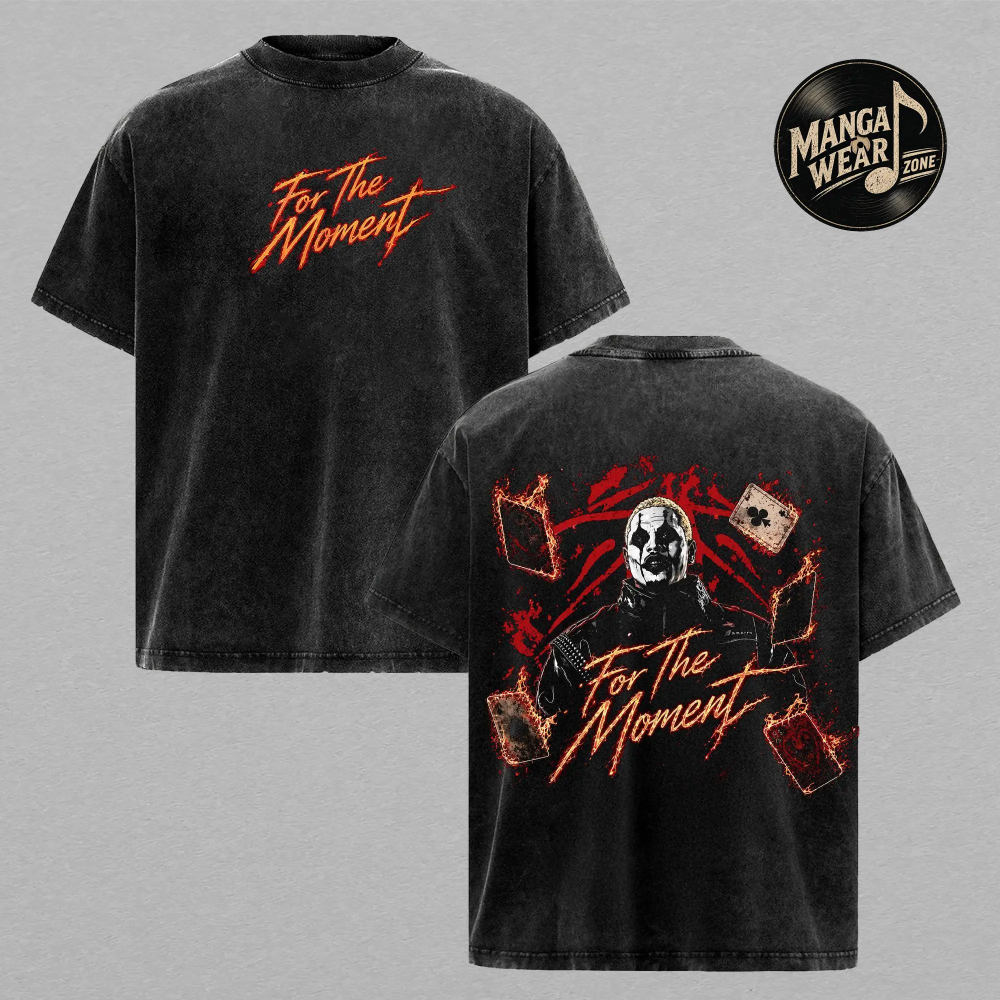 Chris.Brown – For The Moment Vintage Washed T-Shirt, Dark R&B Artist Graphic Tee, Gothic Concert Aesthetic Oversized Heavyweight Cotton Streetwear