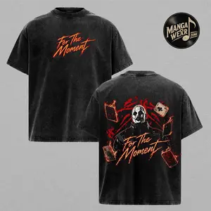 Chris.Brown – For The Moment Vintage Washed T-Shirt, Dark R&B Artist Graphic Tee, Gothic Concert Aesthetic Oversized Heavyweight Cotton Streetwear
