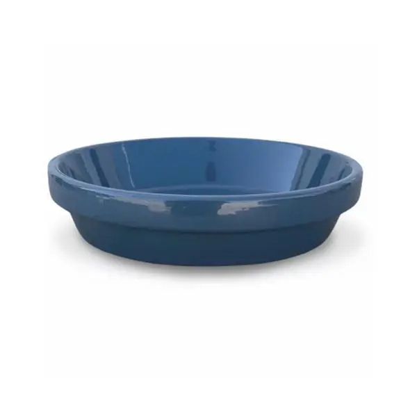 5.75 in. Ceramic Saucer, Slate Blue - Pack of 10