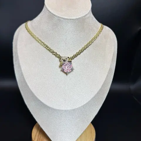 14k Gold Plated  COD#0218 Spain Necklace with Bear , dolphin or turtle Pendant - 18 inches Fashion Accessory