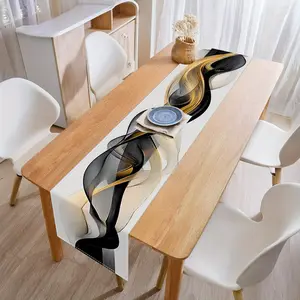 1pc Spring & Summer Floral Geometric Animal Ethnic Style Table Runner Perfect for Kitchen Dining Room & Holiday Decor