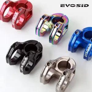 EVOSID Mountain Bicycle Stem 31.8mm Road Bike Bridge Short Power 35mm Rod Handlebar Table MTB Cycling Adjustable Stem Riser DH Mountain Bike Handlebar Cnc Stand 31.8mm Ultra-Light Hollow High-Strength Aluminum Alloy Downhill Off-Road Frame Tube