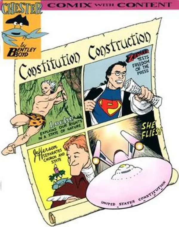 USED Book - Constitution Construction (Chester the Crab's Comics with Content Series) by Bentley Boyd (Paperback) - english