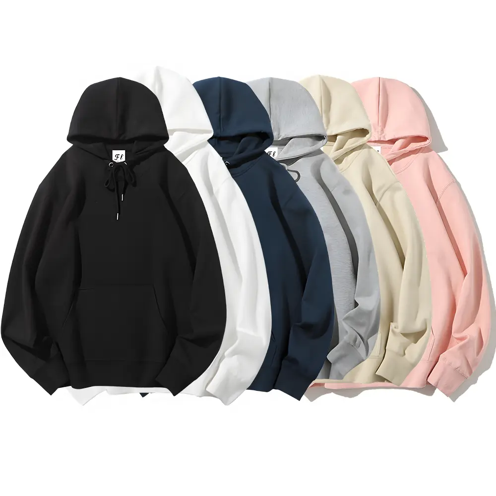 Women's Premium Basic Solid Color Cotton Fleece Long Sleeve Oversized Hoodie Top, Comfortable Sweatshirt, Ideal Gift for Family & Everyday Wear