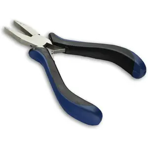 Precision Pliers, Springloaded, Flat Nose, 4.75 In