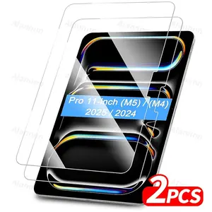 2-Pack Screen Protector for iPad Pro 11inch (M5) 2025 & (M4) 2024, [Face ID and Apple Pencil Compatible] Scratch-Resistant HD Tempered Glass Screen Protector