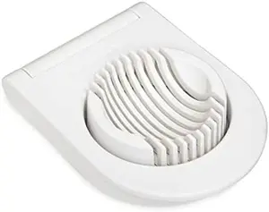 White Classic Egg Slicer with Stainless Steel Wires - Durable and Reliable Kitchen Utensil for Making Thin Slices of Hard-Boiled Eggs, Soft Cheeses, and Mushrooms - Utensils