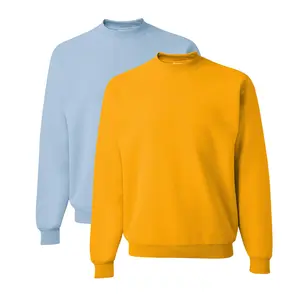 JERZEES Unisex NuBlend Crewneck Sweatshirt 50/50 Cotton/Polyester Pullover Fleece Sweater, Casual Plain Sweatshirt Classic Fit