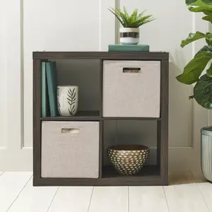 4-Cube Storage Organizer Oak