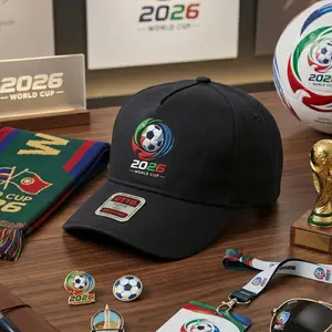 2026 W0rId Cup Embroidered Hat - North America Football Event Classic Dad Cap - Retro Sports Fan Snapback