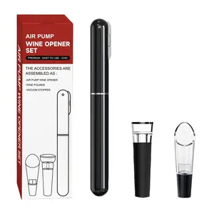 Air Pump Wine Opener All-in-One Kit – Vacuum Stopper & Drip-Free Pourer | Perfect for Home, Gifting & Wine Enthusiasts