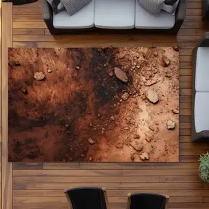 MWW C1ROAR57ZSHH2M 5 x 7 ft. Digging White Outdoor Rectangle Area Rug - Stylish Home Decor Solution