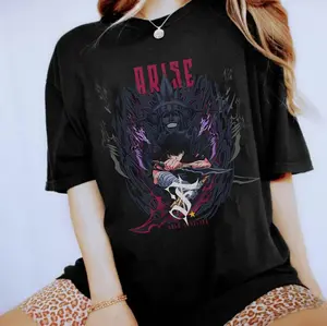[Sale Up to 45%] Solo Leveling Arise T-Shirt, 'Shadow Monarch' Graphic, Bold & Dark Fantasy for Anime Fans
