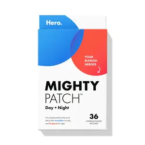 Hero Mighty Patch Day and Night Pimple Patches – The Hydrocolloid Patch Duo Pack, 36CT
