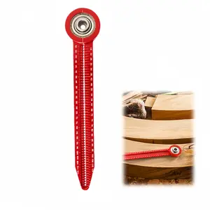 Portable aluminum alloy and stainless steel woodworking circular hole marking ruler - DIY decoration project measuring tool