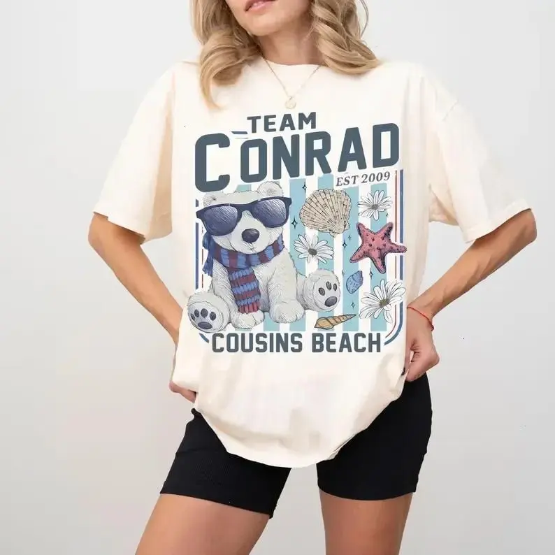 Team Conrad Junior Mint Bear TSITP Cousins Beach Shirt